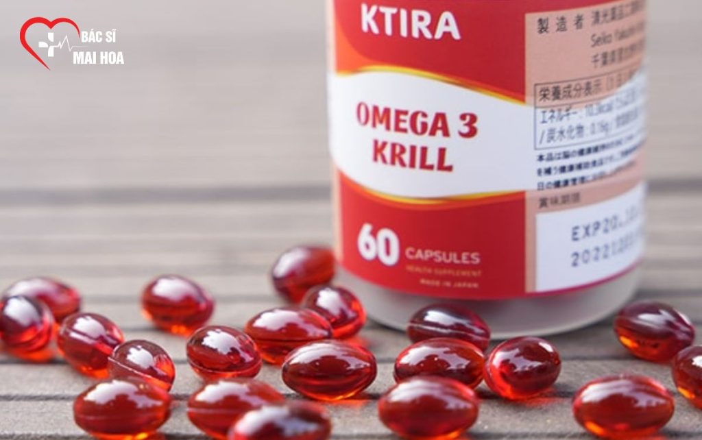 Công dụng Omega Krill và Omega 3 thông thường Bs Mai Hoa 